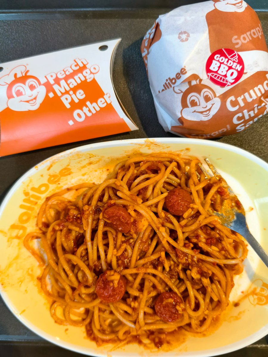 Agile_Templeton's tweet photo. A childhood core memory on a plate. Jolly Spaghetti nostalgia. 🍝
@Jollibee https://t.co/LxWYThs3Wi