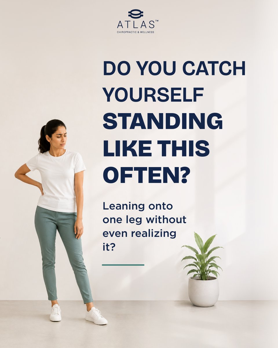 atlaschiroindia's tweet photo. When you're chilling today, pay attention to how you stand. 
Every little habit matters.

#PostureCheck #AtlasChiroIndia #StandTall #SundayReset #SpineHealth #EverydayWellness https://t.co/wUqGAa86DC