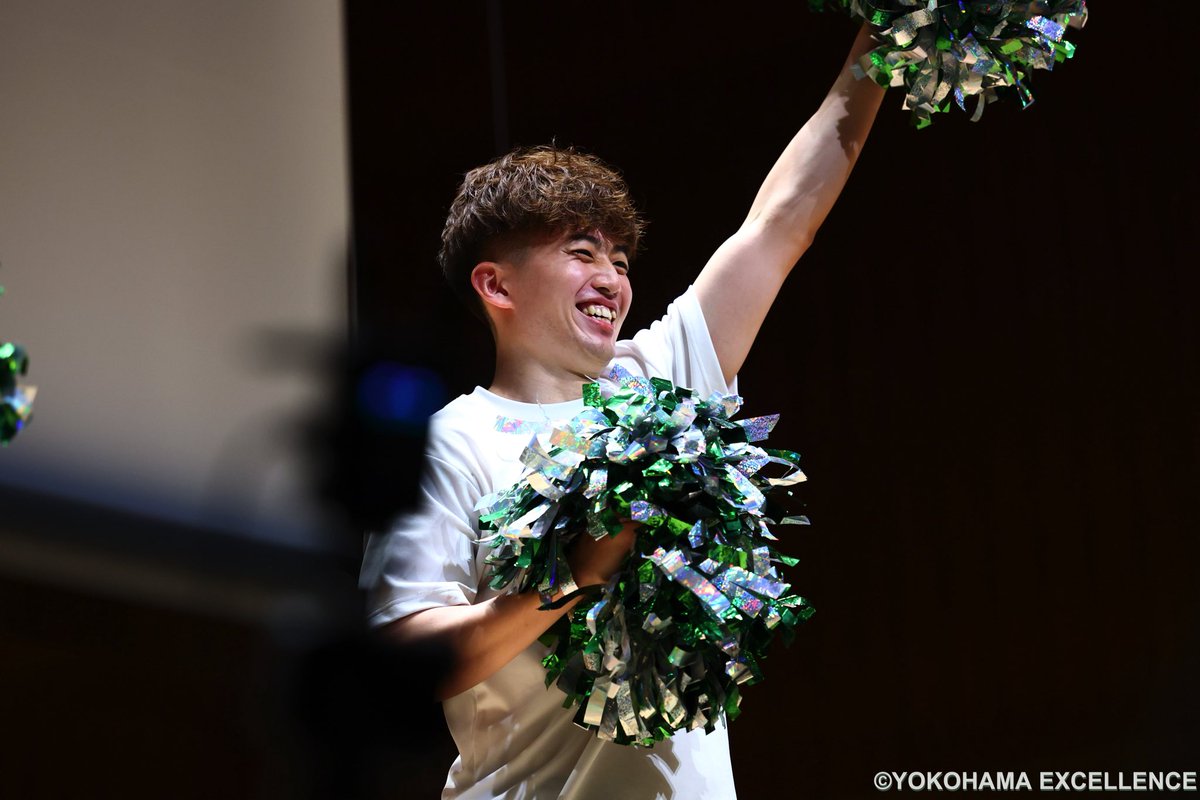 yokohamaex_'s tweet photo. ＼Thank you💚／

本日、「evergreen presents 2025-26 seasonファン感謝祭」を開催しました📝✨

皆様、お越しいただきありがとうございました🙇
そして今シーズンも最後まで熱い応援、誠にありがとうございました😭😭😭

#横浜エクセレンス https://t.co/Y7r4cnNoZQ