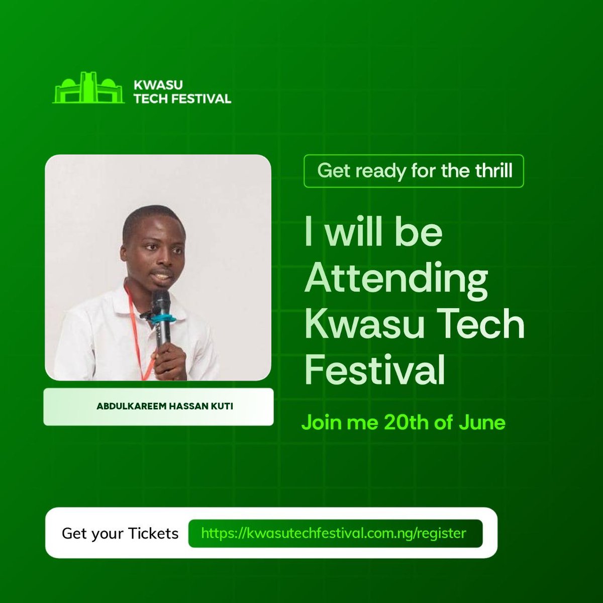 kutitech's tweet photo. No dodoyo • No dulling.

Grab your ticket to a wonderful tech experience where creativity, innovation, competition, networking, and fun all come together in one place.

From simulations to creative battles, innovation showcases, and interactive experiences, "TECH IN MOTION" @MaleteTech is bringing a different energy to Malete.

It is about to go down

20th June 2026.

Secure your spot now: https://t.co/23bHXtBeDB

I won't be missing this, so you should not 

#KWASUTechFestival #TechInMotion #MaleteTechForum