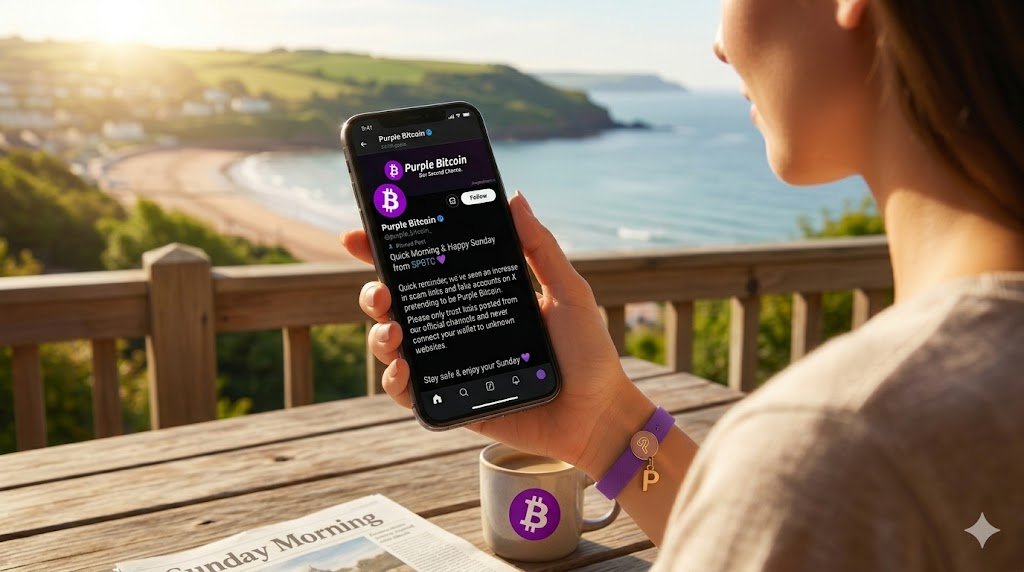 Purple Bitcoin tweet media
