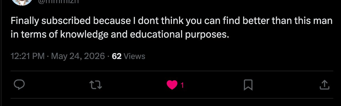 Stefan_B_Trades's tweet photo. This is exactly what drives everything I do here.

Every article, every analysis, every plan posted it is all directed toward one thing: giving real quality to the people inside this subscription and helping them grow.

Mentoring is not a feature of what I do. 
It is the foundation of it