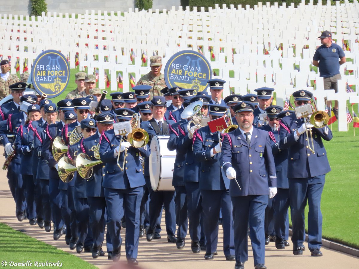 Danelleke13's tweet photo. Memorial Day Ceremony at the Ardennes American Cemetery in Belgium.  #usabmc #memorialday2026 #aomda https://t.co/YbYRaQSvz3