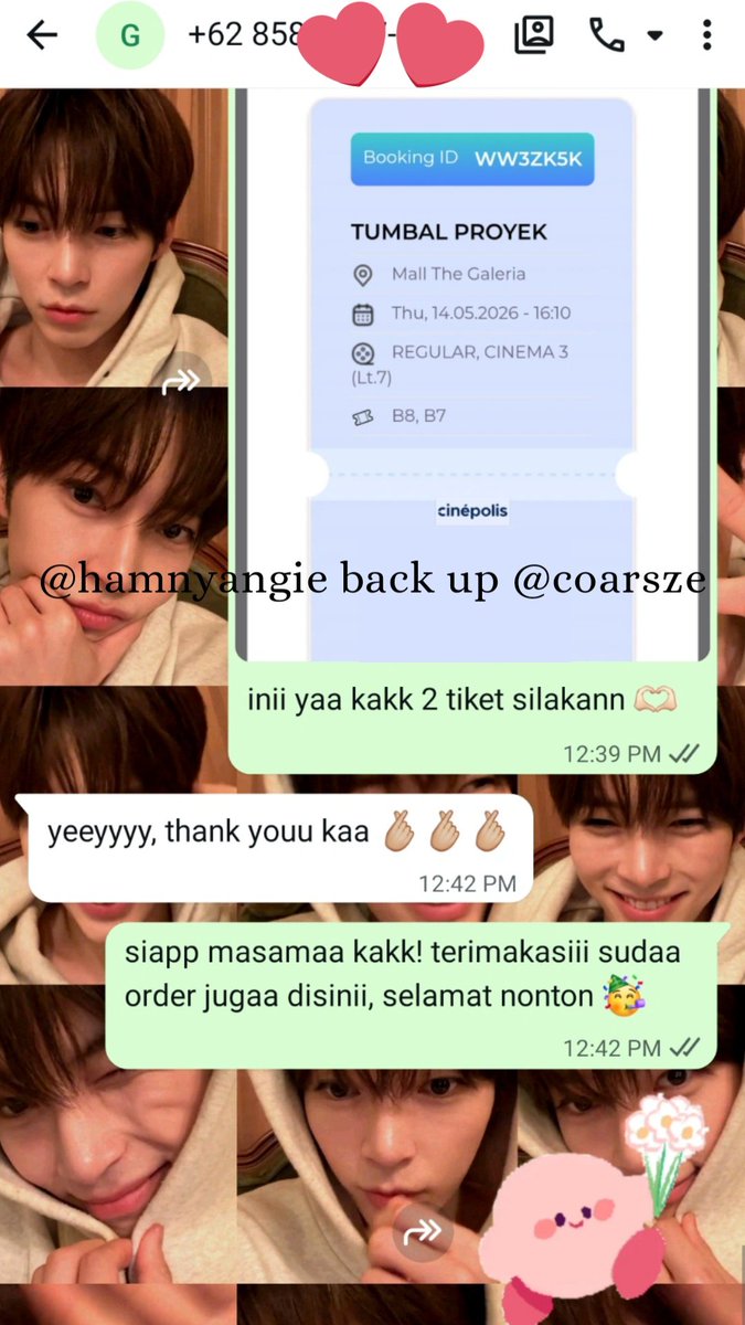 coarsze's tweet photo. yg mau dibantu pesenin jg bisa yaa~
🎫 2 tiket nonton ghost in cell
🎫 2 tiket salmokji
🎫 2 tiket tumbal proyek
🎫 2 tiket yang lain boleh hilang asal kau jangan

bisa film lainnya gohan star wars semua akan baik saja hokum gudang merica dkk. wts promo bioskop cinepolis b1g1 🍇 https://t.co/kQ9Cl1VTcJ