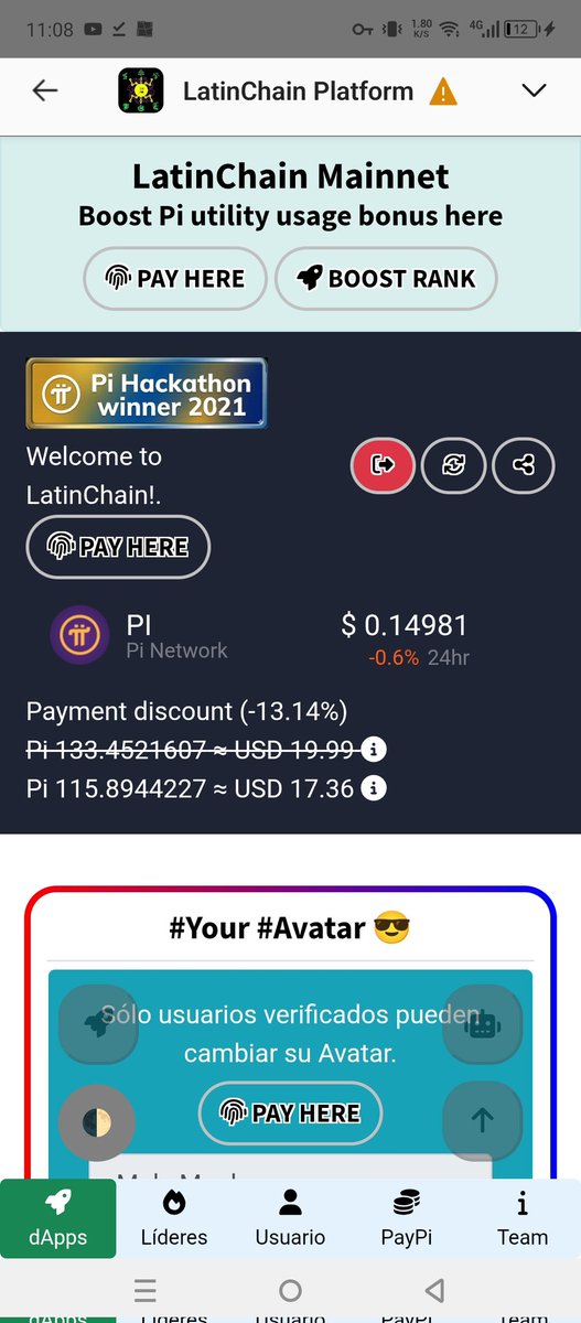 LatinChainLatam's tweet photo. Pi 115.8944227 β USD 17.36
Current price π΅ of LatinChain verification.
π https://t.co/GiFS3Pn9Rs
Pi to Mars! πͺβ¨
#PiNetwork #LatinChain #Web3 #dApps #CryptoCommunity https://t.co/YX5wlV9tJG