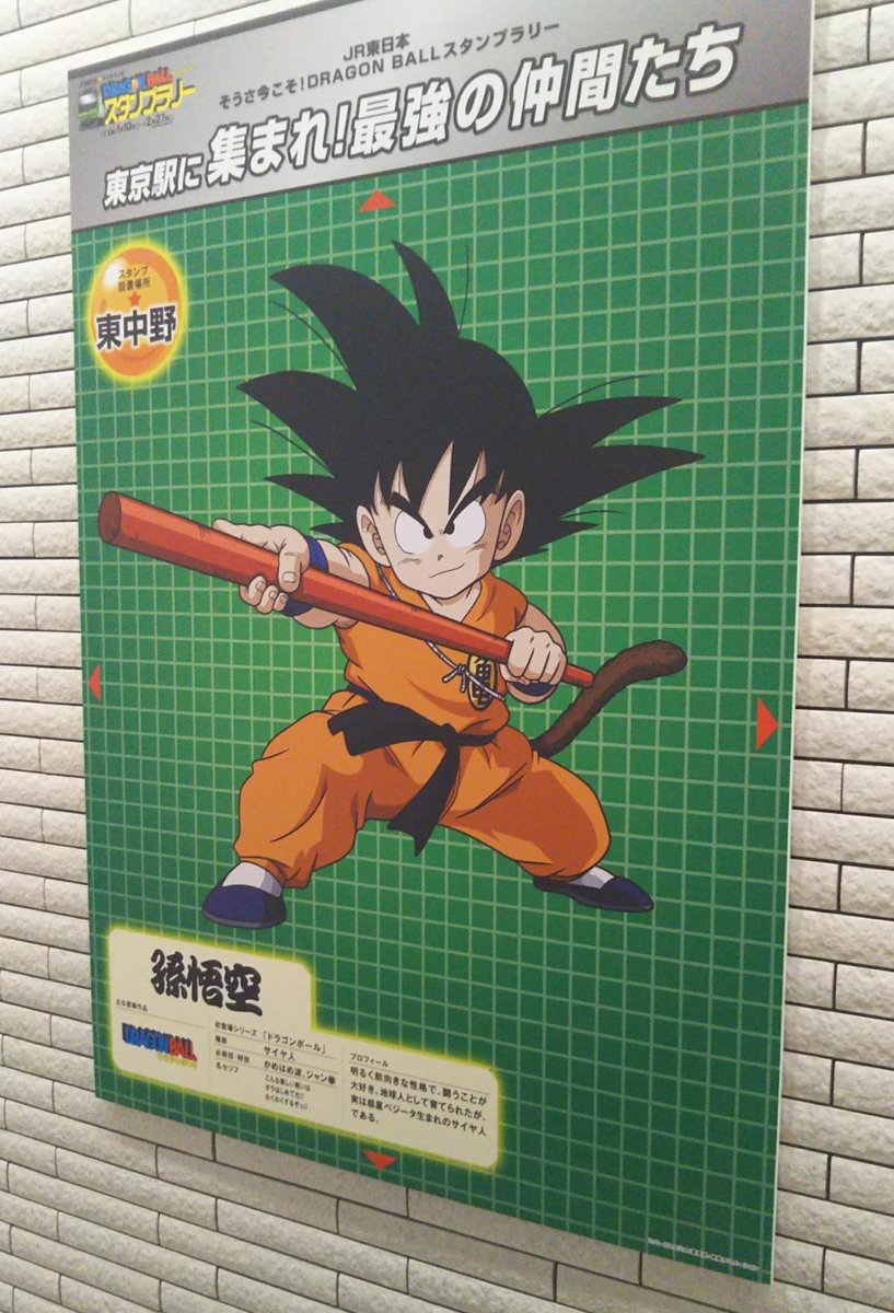 JR東日本のドラゴンボールスタンプラリー懐かしい