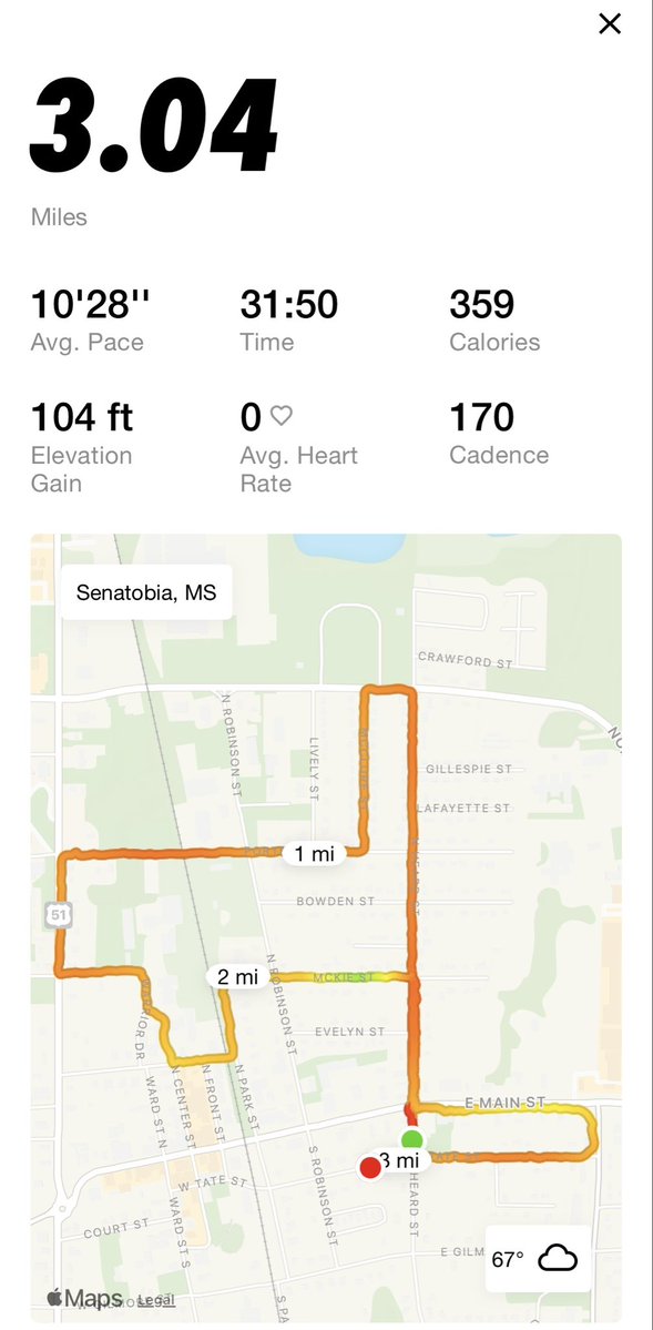 CoachPresleyC's tweet photo. Morning run complete ✅ now time for church ⛪️. Have a great Sunday! https://t.co/MuPkz79SZ2