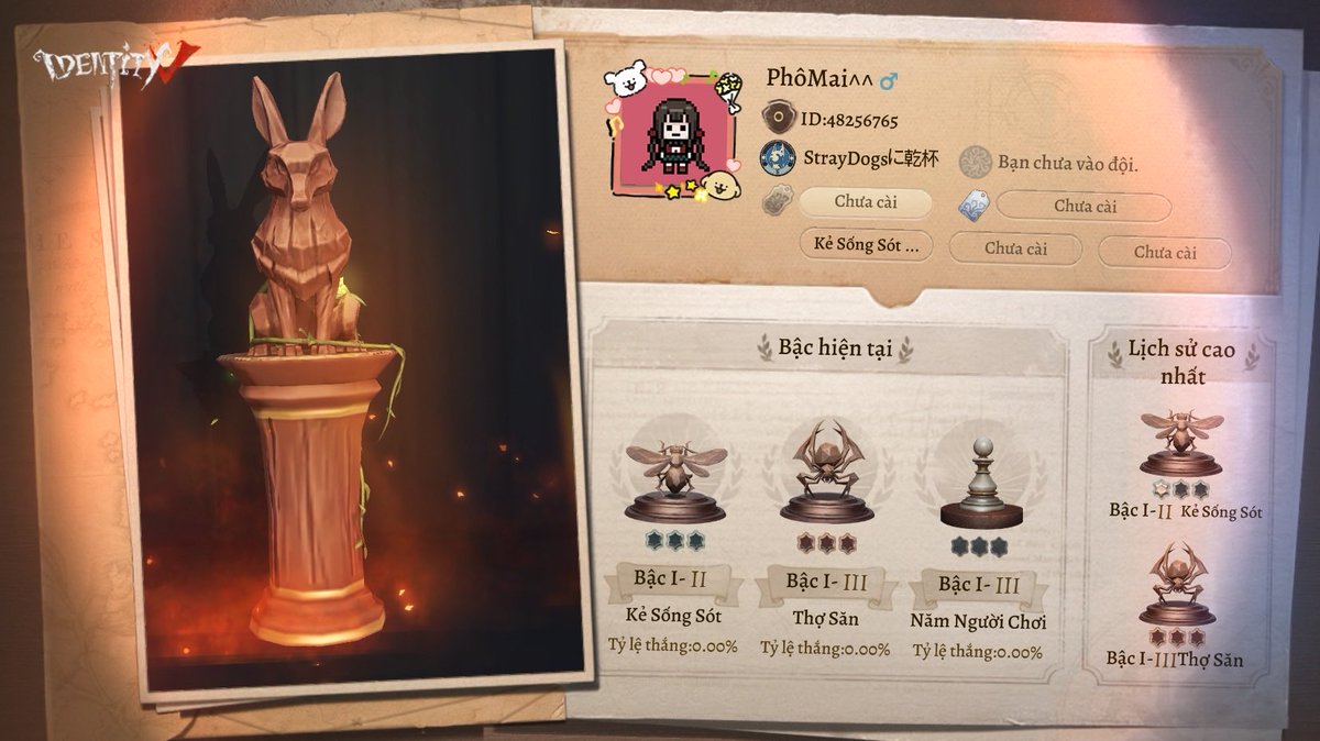 phomaiduong's tweet photo. Tôi đang chơi Identity V. Bạn nghĩ đó là game ư? https://t.co/zj2vCDnm4j