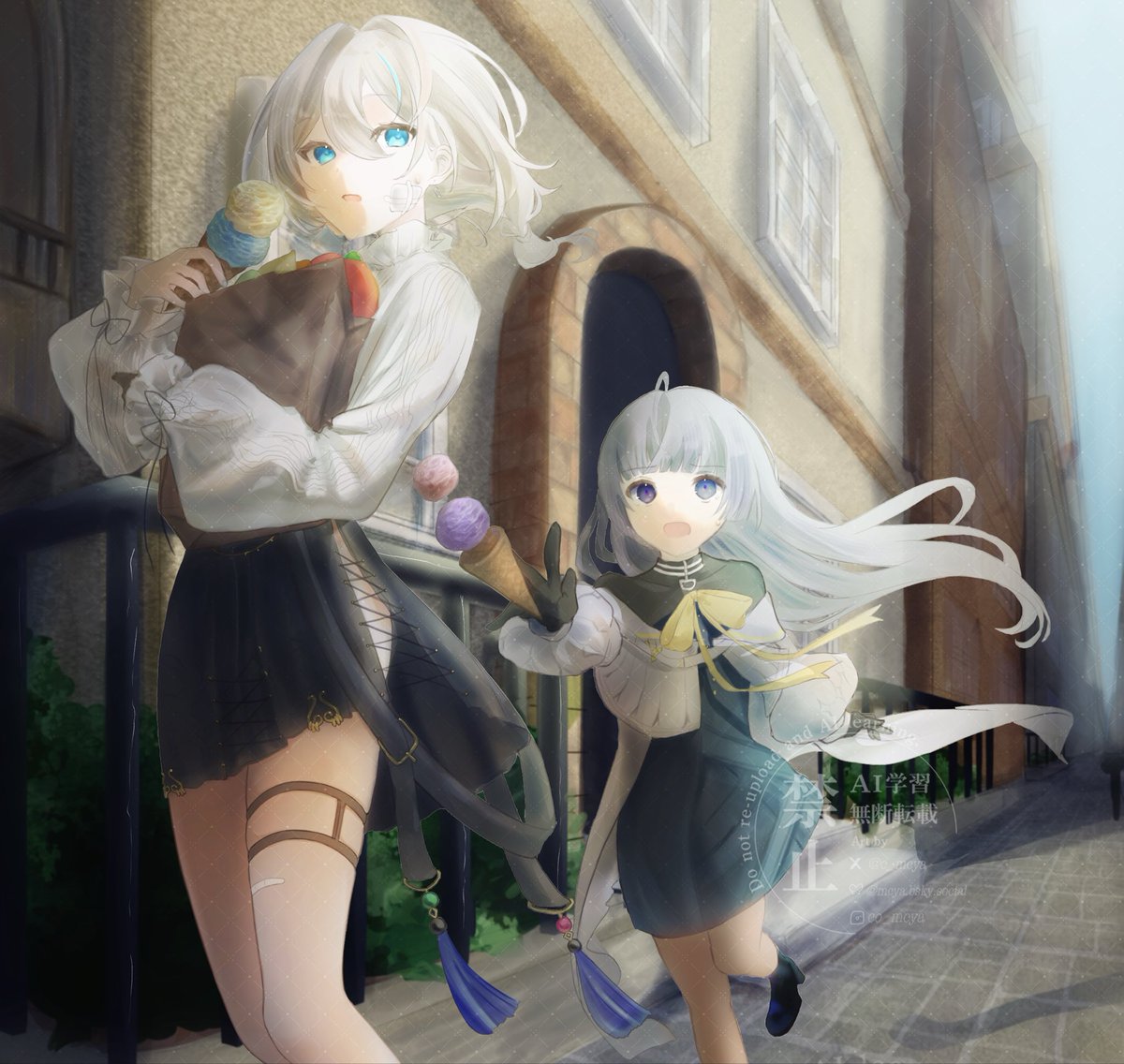 c_mcya's tweet photo. #arcaea_art 
「あっ、危ない…！」 https://t.co/W2ewb9xKCy