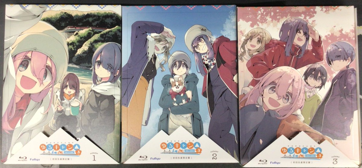 ゆるキャン、氷菓　画集セット 新入荷のお知らせです。 ゆるキャン△1期～3期それぞれのセットを入荷