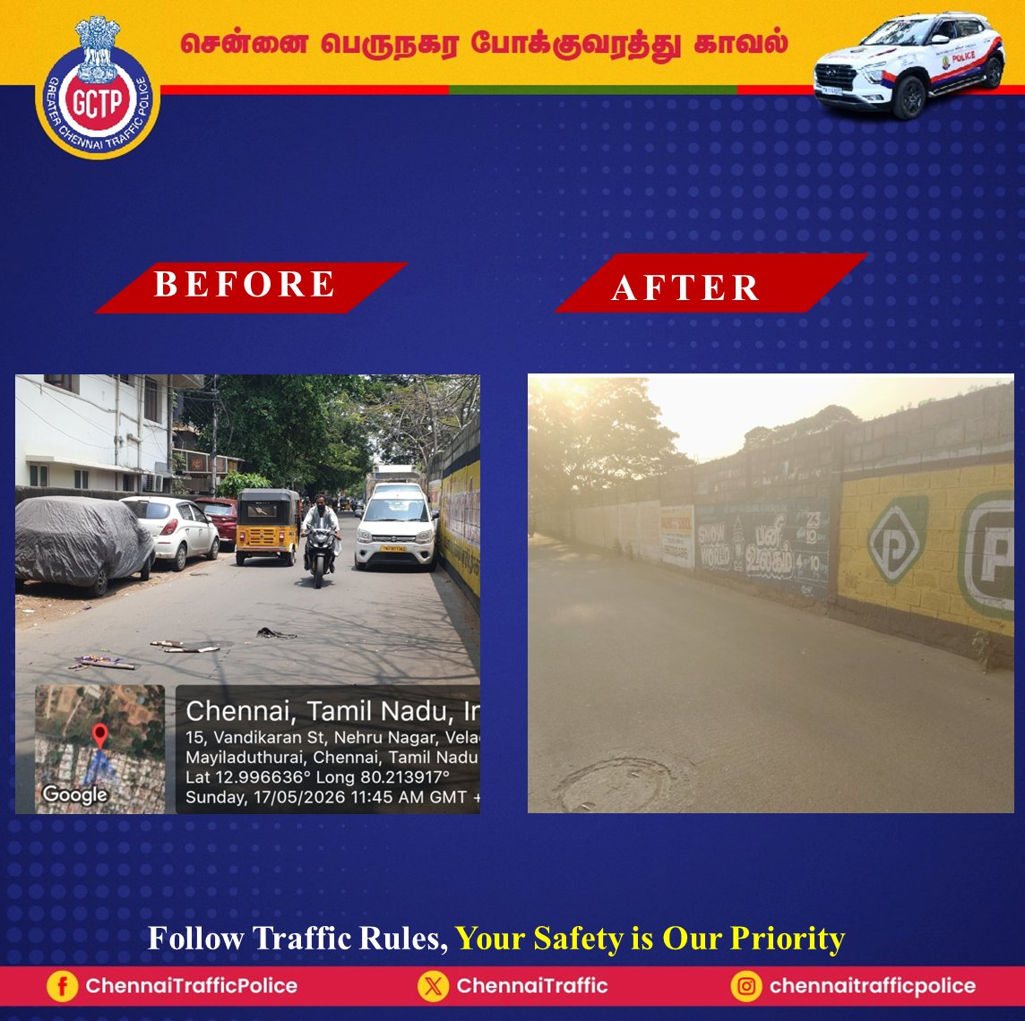 Greater Chennai Traffic Police tweet media