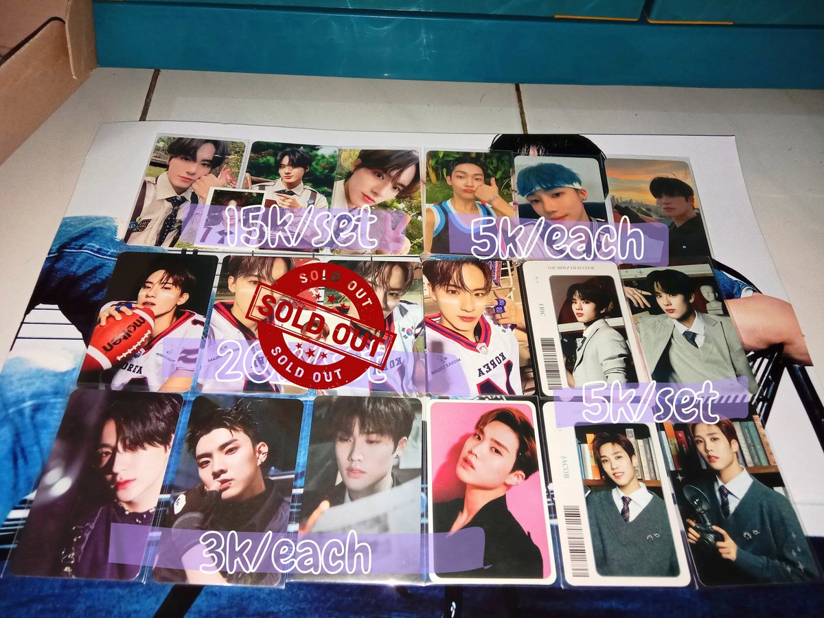 swonyoungjae's tweet photo. #wts aab tbz &amp; treasure ‧₊˚   
⋆ rd ina, jaksel
⋆ exc pack &amp; adm 🍊 
⋆ avail keep event
⋆ negotiable 🤗

🏷️ theboyz, juyeon, sangyeon, jacob, younghoon, hyunjae, juyeon, kevin, new,  Q, haknyeon, sunwoo, eric, treasure, jaehyuk, doyoung. https://t.co/fMj6KTdYou
