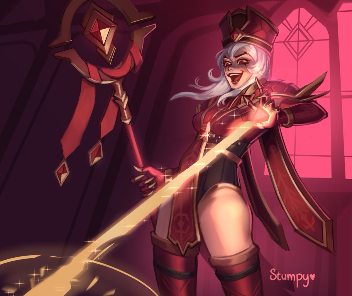 stumpysart's tweet photo. i still think about whitemane's laugh #worldofwarcraft #heroesofthestorm https://t.co/xer48BIDSn