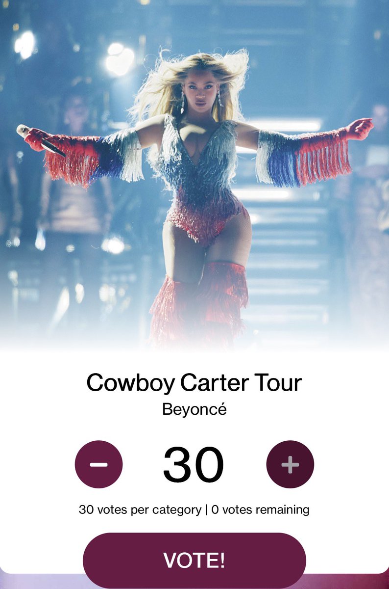 BeyHiveHD's tweet photo. Did Y’all Vote Today ?

#Amas
#CowboyCarterTour https://t.co/ACdGTaFDB6