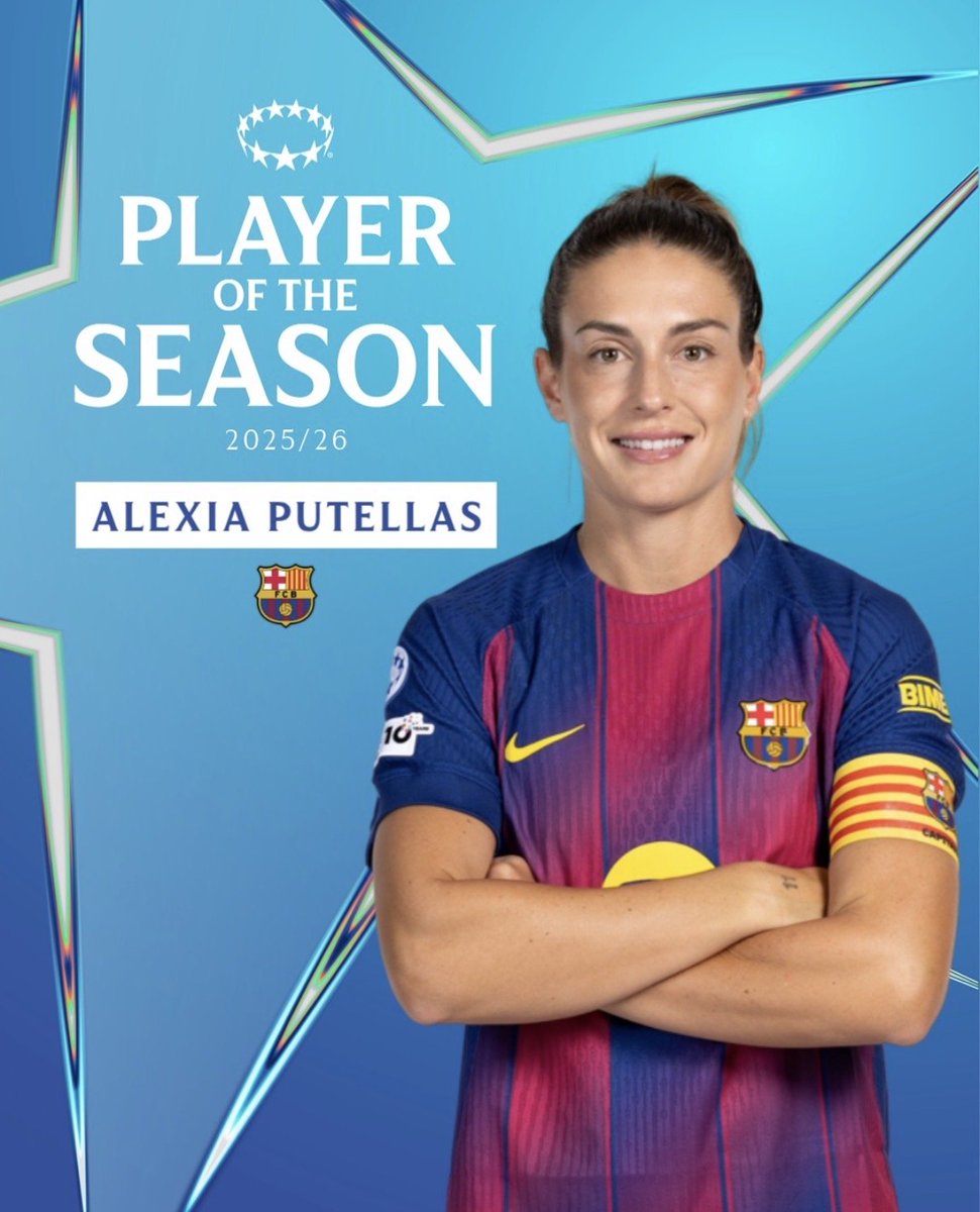 BarcaUniversal's tweet photo. ❗️ Official: Alexia Putellas is the Women Champions League Player of the Season. https://t.co/0xou52vgQU