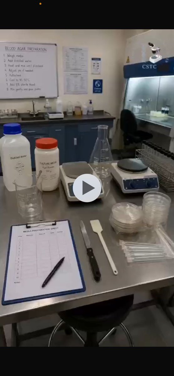 CSTC_2000's tweet photo. من وزن الـ media powder إلى حفظ الـ plates 🔬
رحلة تحضير الـ culture media داخل المختبر خطوة بخطوة

نزل المقطع 👇🏻 
https://t.co/CUK4oD3AkN

#مركز_العلوم_السريرية_للتدريب https://t.co/6FqIHkIMX7