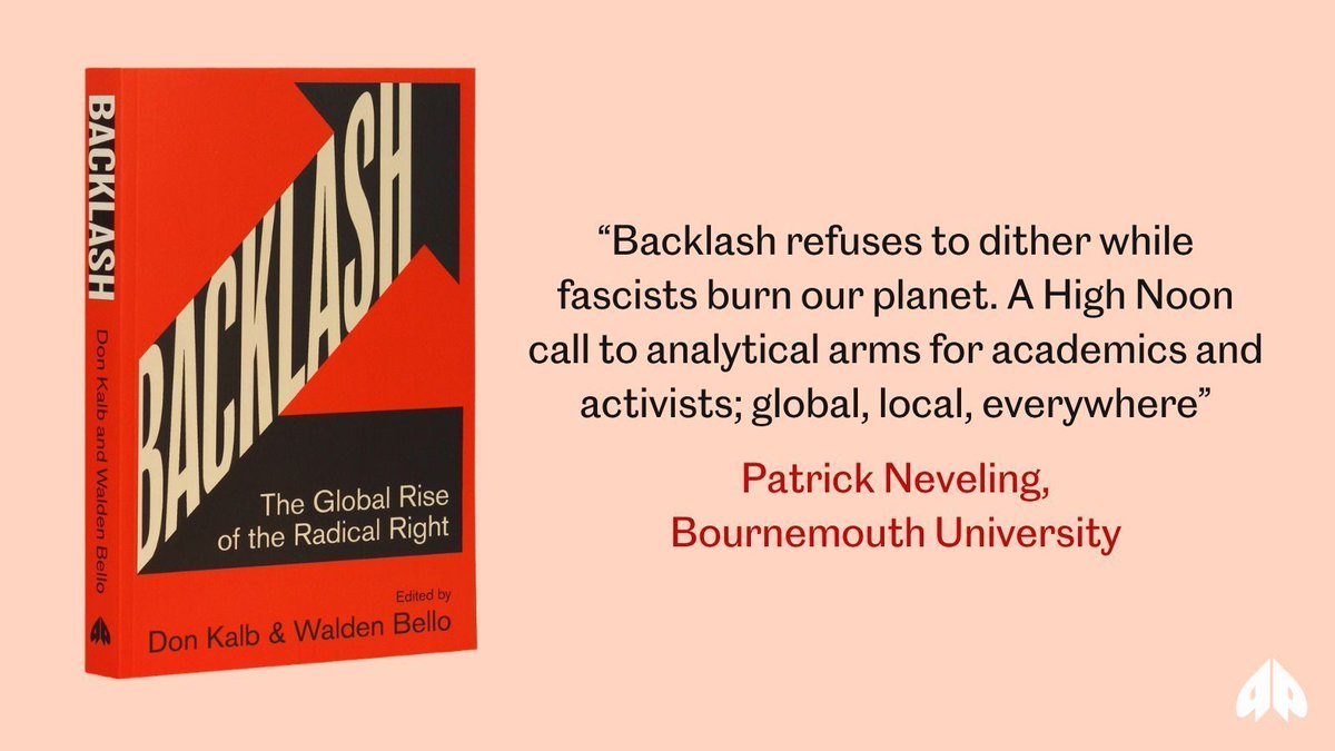 PlutoPress's tweet photo. Essays on the terrifying new political formations damaging our world

Looking for weaknesses in the terrifying rise of the right? Read Backlash, out now:
https://t.co/fnRfDXPAUz https://t.co/Gl3ZetbNr6
