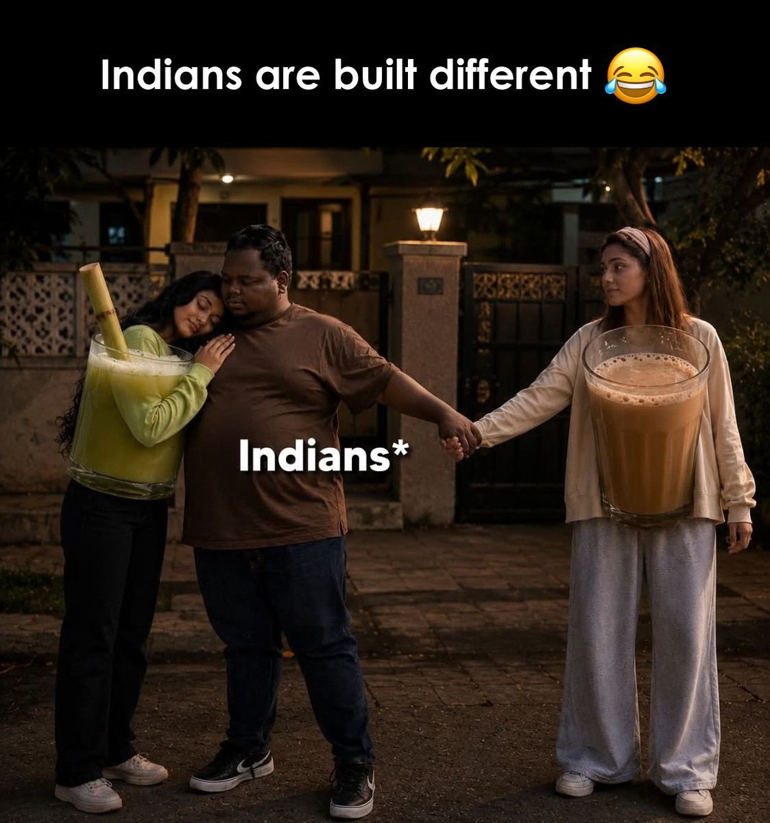 Its_KiRuuu's tweet photo. Indians be like https://t.co/2Lt10L4WqB