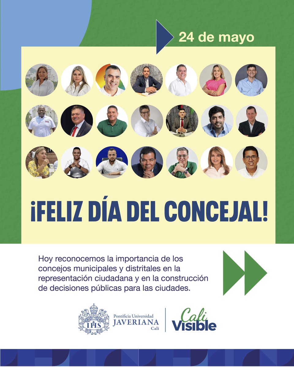 CaliVisible's tweet photo. 🫡Hoy conmemoramos el Día del Concejal. 

🤓Te compartimos algunos datos curiosos sobre el Concejo de Cali y su papel en la ciudad.🏙️

#DíaDelConcejal #CaliVisible https://t.co/5FyuOnDjSe