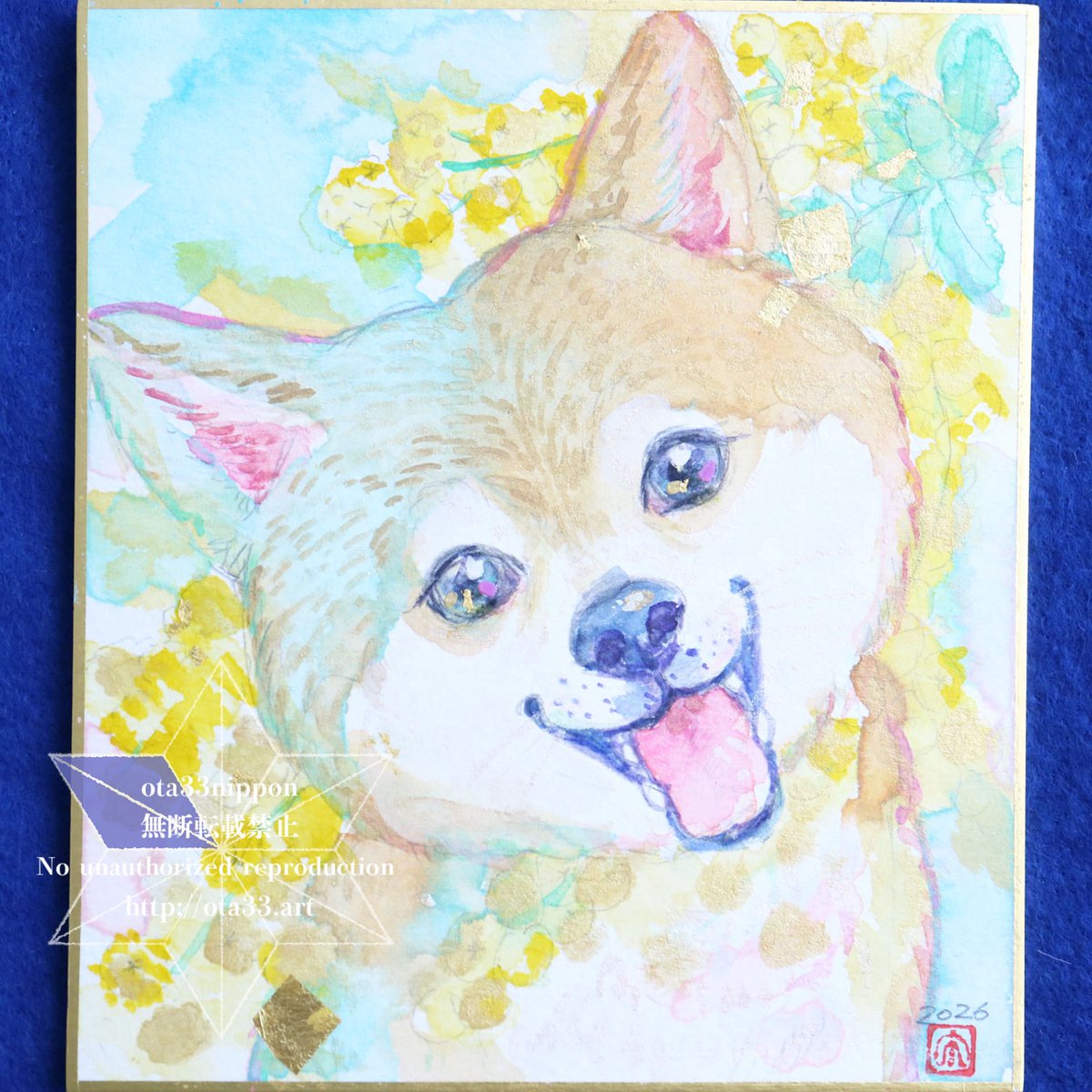デザフェスでお渡し似顔絵🐕🐕 「目が！引き込まれるようで✨ ほんと