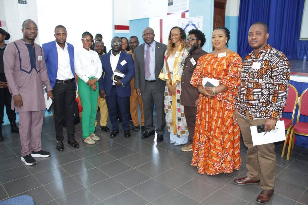 MFDP2026's tweet photo. MFDP launched the Liberia National Economic Students Hub (LNESH) at the University of Liberia!  "Collaborating for Solutions: Youth Perspectives on Liberia's Economic Future"Liberia's next generation of economists is stepping up, and MFDP is investing in them. 💡 #LNESH #Liberia https://t.co/1eYsGdK0RK