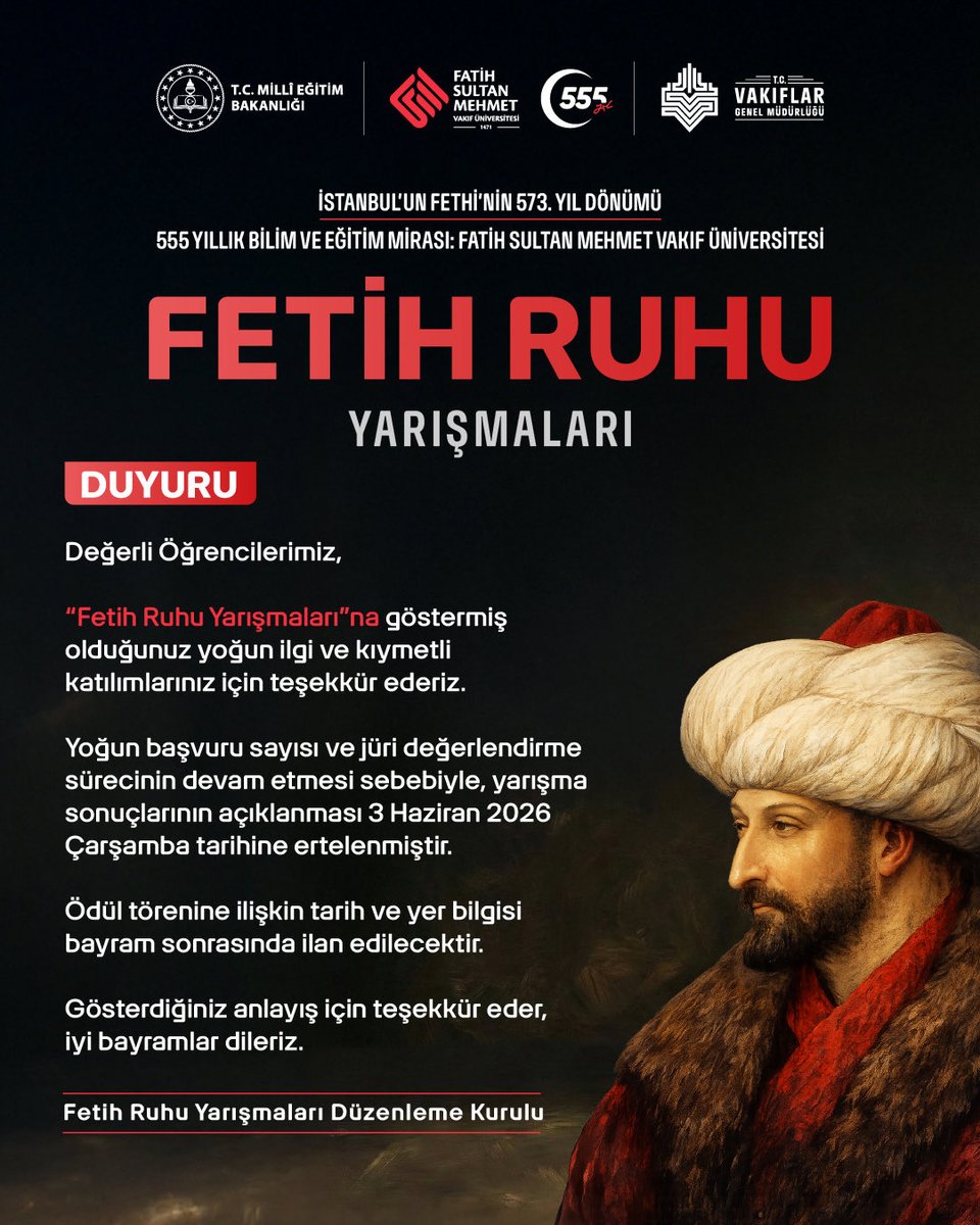 Fatih Sultan Mehmet Vakıf Üniversitesi tweet media