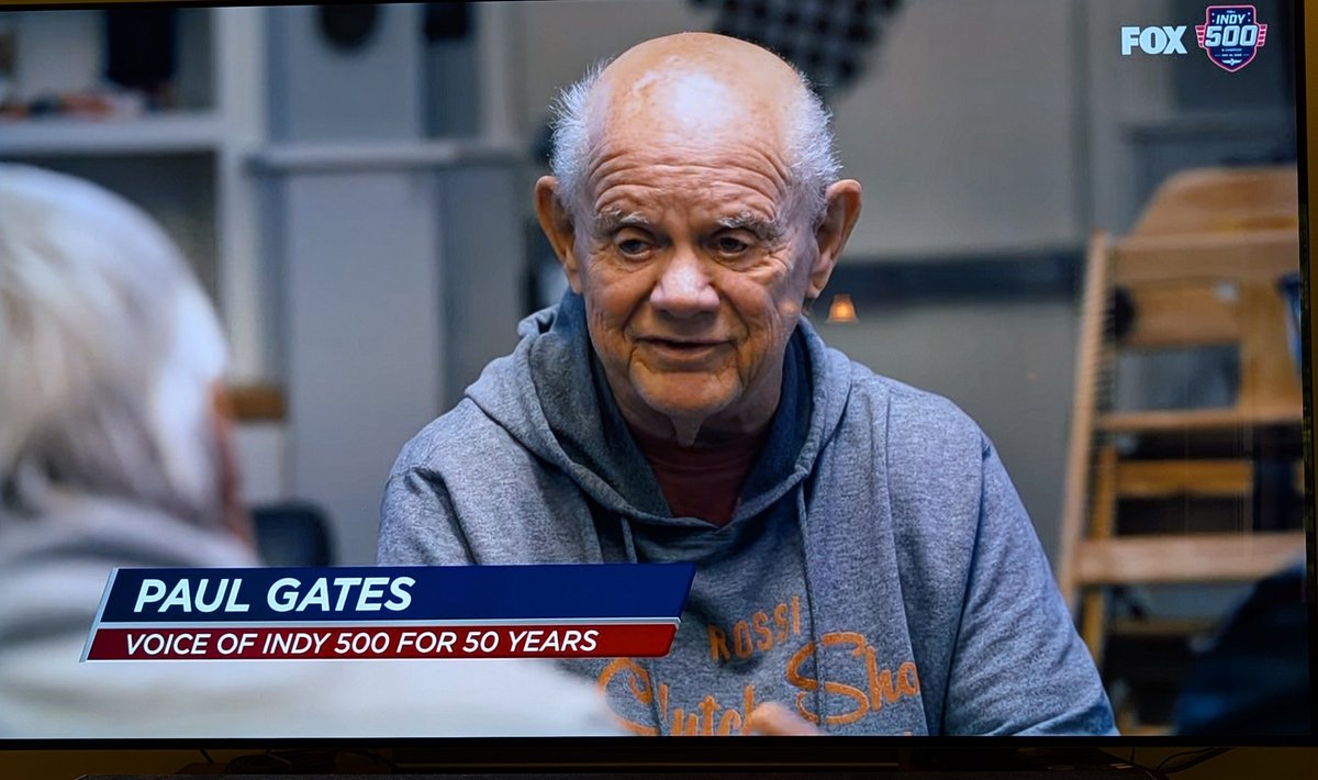 jbmorg2's tweet photo. Come on @IndyCarOnFOX. Are you even trying? I understand a typo during a live segment, but misidentifying one of the most important voices in Indy 500 history in a prerecorded segment is inexcusable. #Indy500 #indycar https://t.co/LC6ckKFB5a