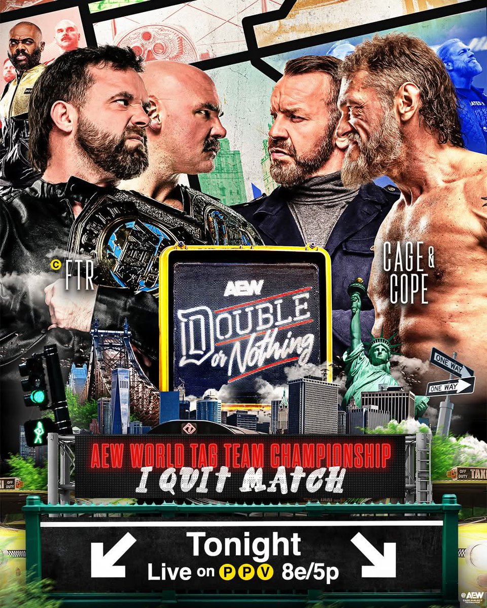 ManipulatorEdge's tweet photo. Happy Cage and Cope become Tag Team Champions Day #AEWDoN https://t.co/4VoOgydCby