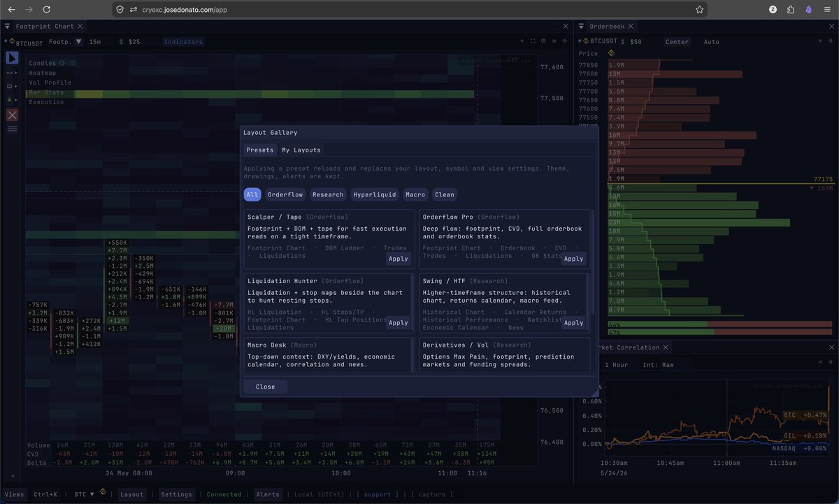 josedonato__'s tweet photo. first version of layout gallery for cryexc

the idea is to add templates i use and easily switch between

gonna add more over time

instructions below https://t.co/uJ8zd3GUrB
