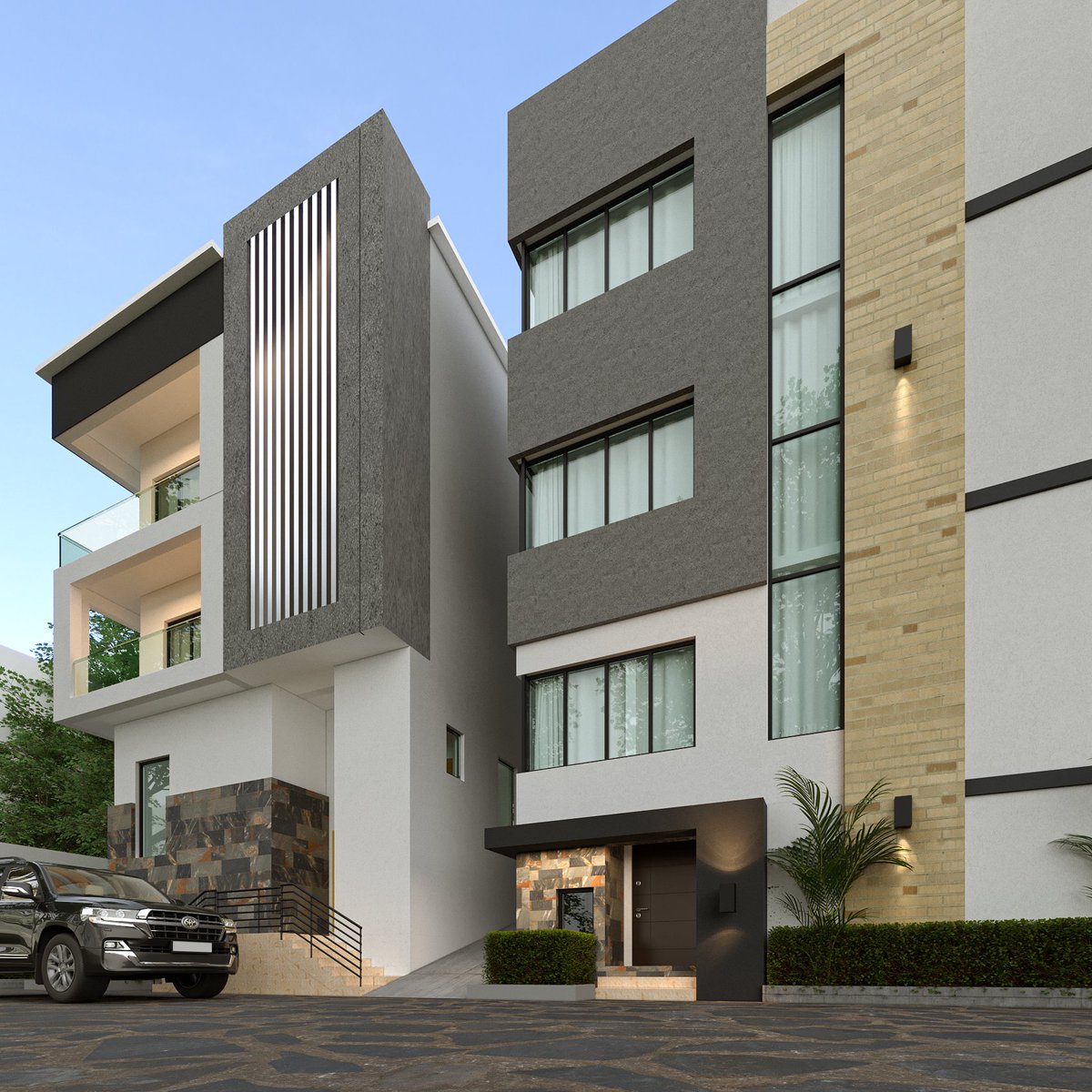 IsahMDcs's tweet photo. "Design that speaks quietly but confidently. Another residential project rendered to perfection.

Happy sunday
@AMD_ARCHITECTS https://t.co/ULzCKnMSz8