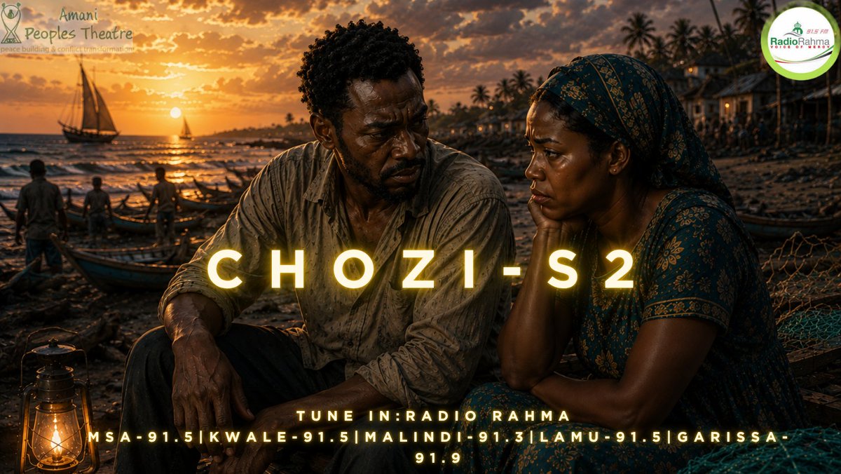 APT1994's tweet photo. Tune in to Amani People's Theatre Radio Drama Production, Chozi (Tears) Season Two
#Sautiyavijannawasanaanaamanimtaani
#amanipeoplestheatre
#radiorahma91.5fm https://t.co/oi8mUGboqC