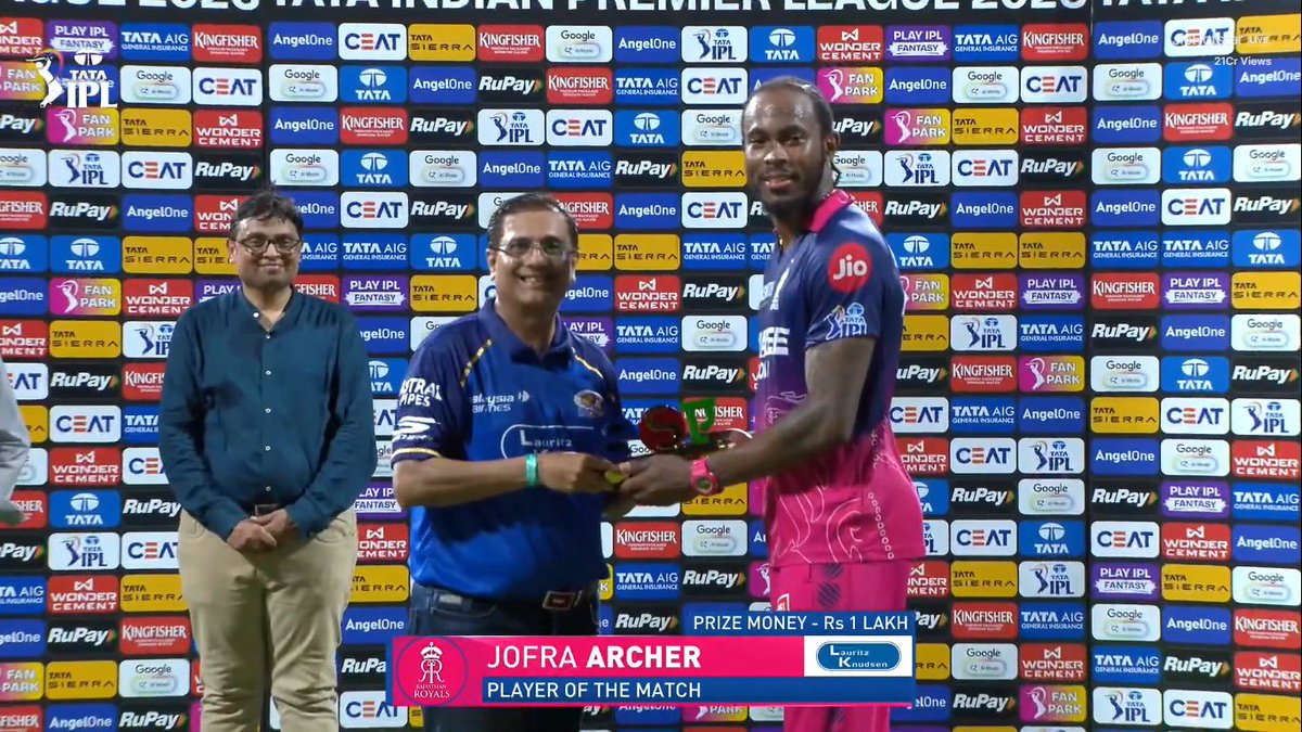 mufaddal_vohra's tweet photo. - 32 (15) with the bat. 
- 3/17 with the wickets of Rohit, Dhir and Hardik. 
- POTM award. 

JOFRA ARCHER HAS DELIVERED THE GREATEST PERFORMANCE IN A VIRTUAL KNOCKOUT. https://t.co/m8fh1v2cc9