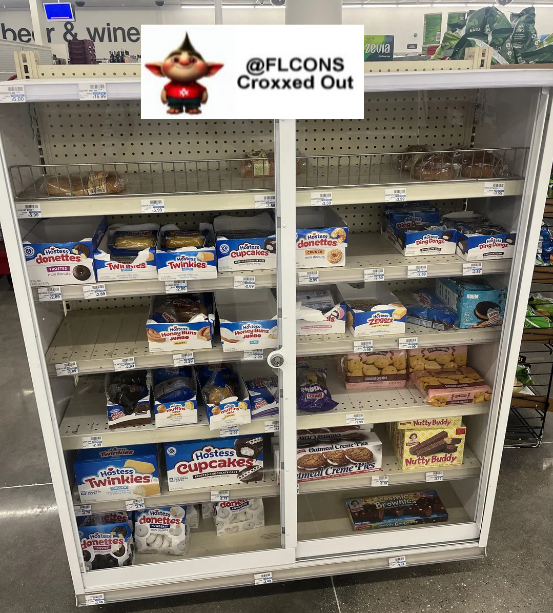 FLCons's tweet photo. Have we failed as a society when you have to lock up the Twinkies and the Little Debbies? 😬🫣 https://t.co/LWPiq2bQNE
