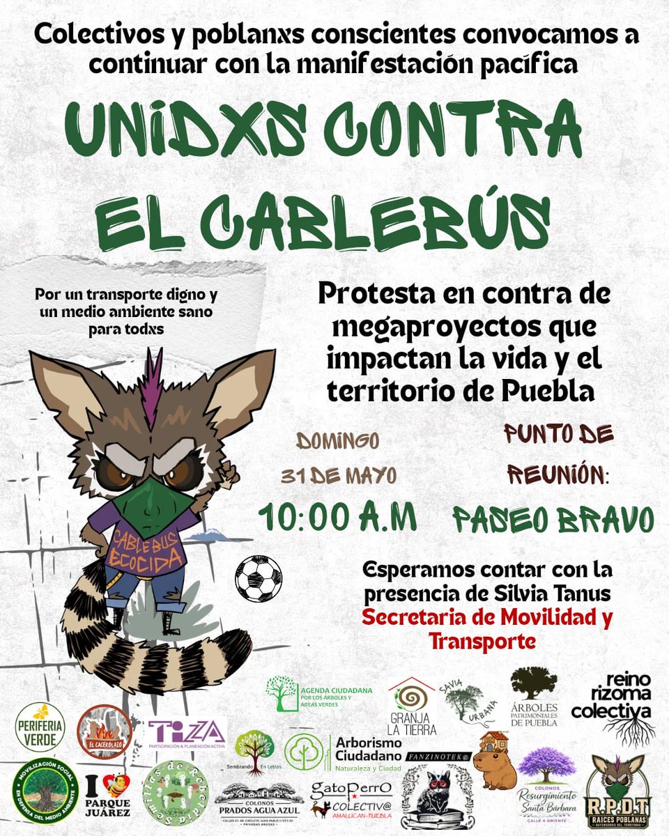 Qu3tzal's tweet photo. Nos vemos el 31 
#NoAlCableBus https://t.co/LbuvViKbSE