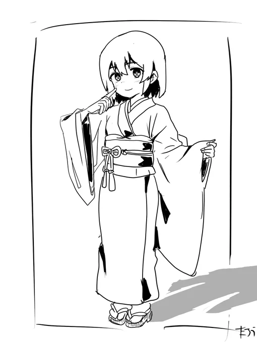 アピールする昨日子ちゃん 