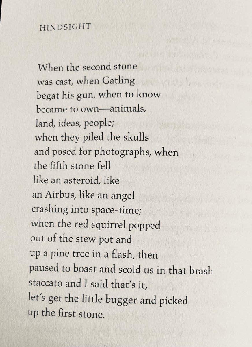TomDEvelyn's tweet photo. Lyric commands a conceptual/formal hinge: plain diction, plural voices, shifting horizons (gestalts), concision, clear crisp rhythms. A porous self. Things are known from the inside (metaphor).The craft is illustrated by the verse of Don McCay, one of Canada’s best. “Hindsight”! https://t.co/JDr3luRKBN