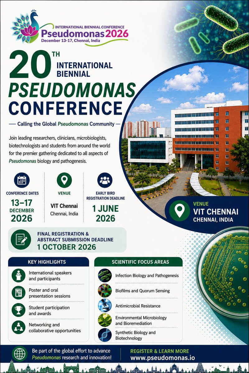 deepjxtal's tweet photo. #Pseudomonas 2026 https://t.co/b6eA4dAy0O