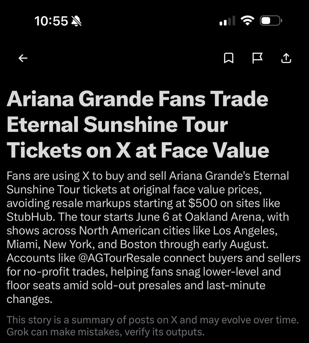 ariana tour resale 🌺 tweet media
