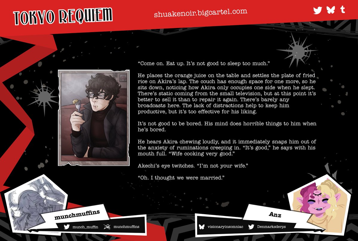 Tokyo Requiem - Shuake Noir AU Zine tweet media