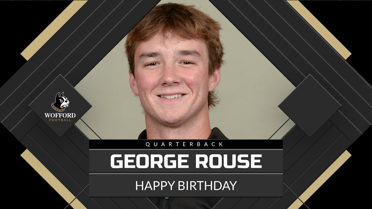 Wofford_FB's tweet photo. Happy Birthday, George! https://t.co/Ts8otgJkBH