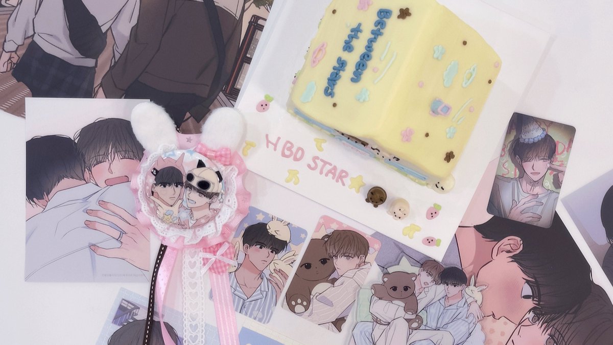 aldedjsns's tweet photo. 𝙱𝚎𝚝𝚠𝚎𝚎𝚗 𝚝𝚑𝚎 𝚜𝚝𝚊𝚛𝚜⋰˚☆

🌟0525🌟별이의 생일! ミ☆ 별아 생일 축하해!🌟 운이와 함께 있을 하우스를 생각하며 맞춤형 케이크로 축하하고, 뒤에서 운별을 흐뭇하게 바라보는 스리 작가님도 함께!

#별과별사이
#별별사
@ss_ri___ https://t.co/2ObjPfsDAB