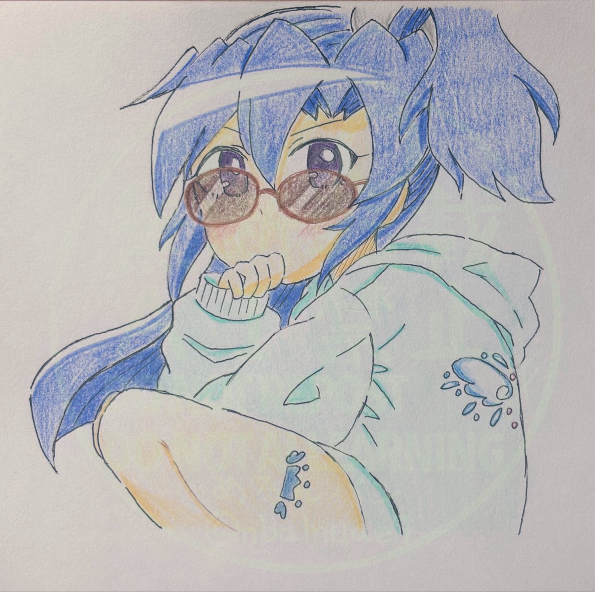 nbalnuae7's tweet photo. 翼さんおめでとう🎊💙💐
#風鳴翼生誕祭2026
#symphogear
#シンフォギア生誕祭イラスト https://t.co/u73vo6G2H8