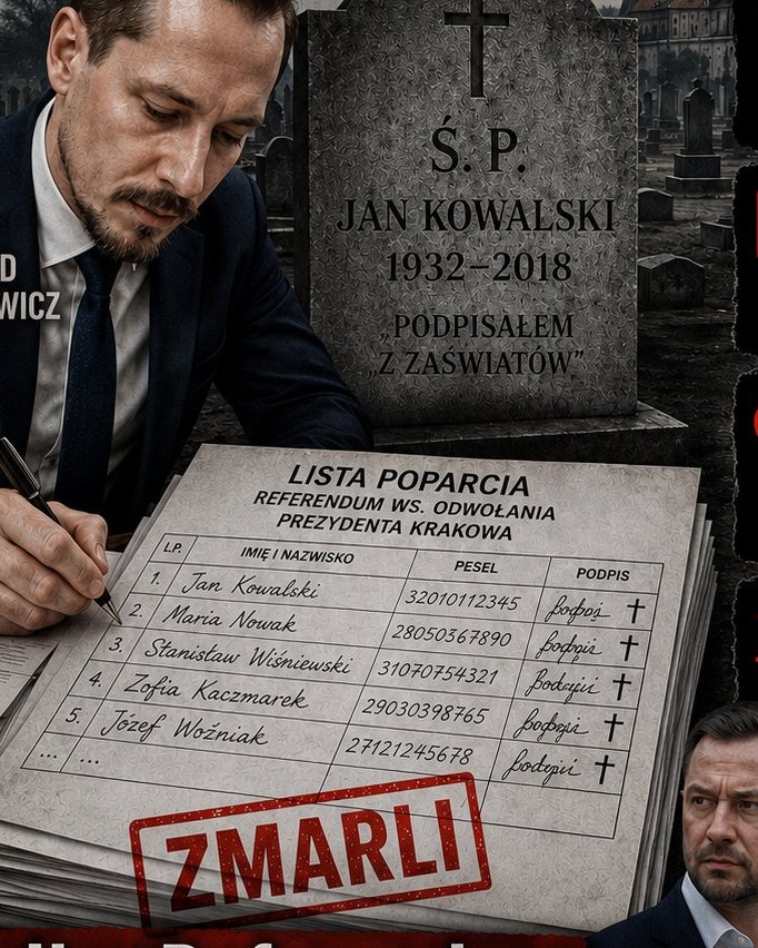 GromMichal's tweet photo. Złodziej patelni $#Berkowicz ożywił trupy by #Konfederacja przejeła władzę w Krakowie
#BojkotReferendum https://t.co/vm1qRHlBUe