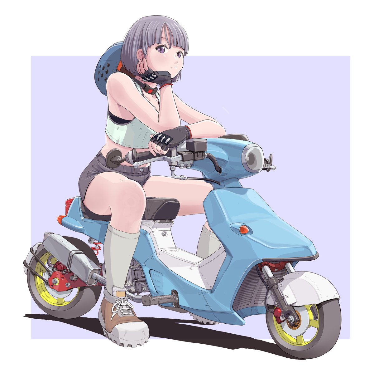 「スポーツスクーター」|sukabuのイラスト