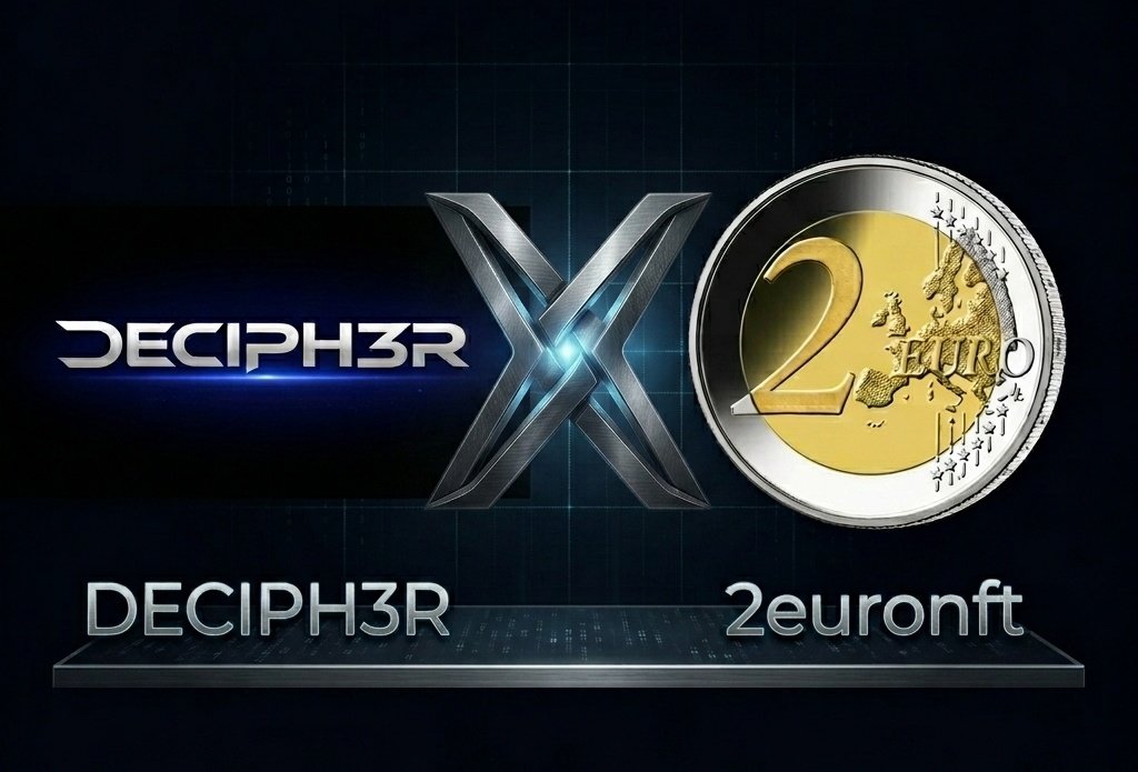 DECIPH3R_'s tweet photo. DECIPH3R Community is welcoming a new collaboration with @2euronft
​▪ Supply: 835
▪ Chain: ETH
▪ Price: Free Mint
▪︎ Mint date: May 29 https://t.co/S5imVjqc7R
