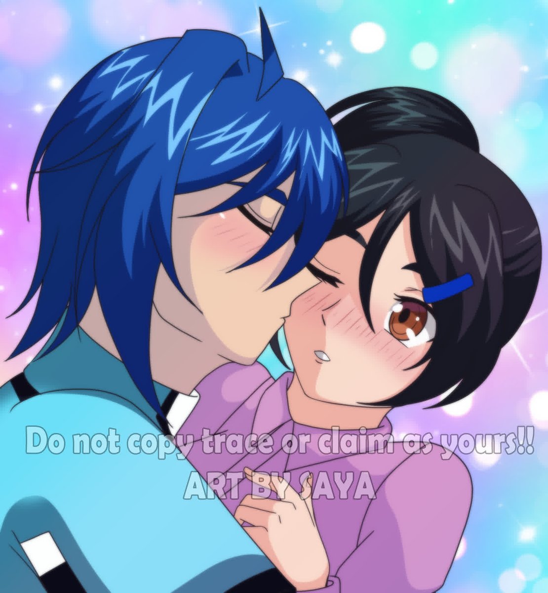 sayamyuart's tweet photo. A belated birthday gift to my dear friend @SendouAlia !! Thank you for being my friend!! Hope you enjoy this gift!! 💜🩵✨️ https://t.co/qiYkIkHhSn