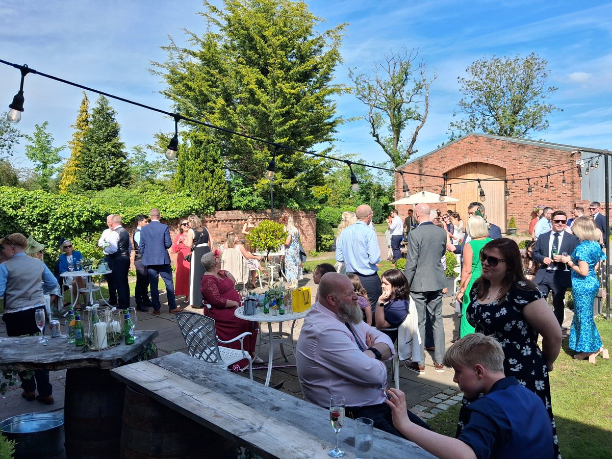 MarkbutlerMC's tweet photo. A real privilege to support a good friend, Ben Burton, marrying another former QEGS Blackburn colleague Pippa, at 'The Barn at Morley's Hall' wedding venue in Tyldesley yesterday. Lovely venue &amp; superb guests. Wishing you both msny years of happiness with your little lad Seb 😊 https://t.co/0mSoEFhAsZ