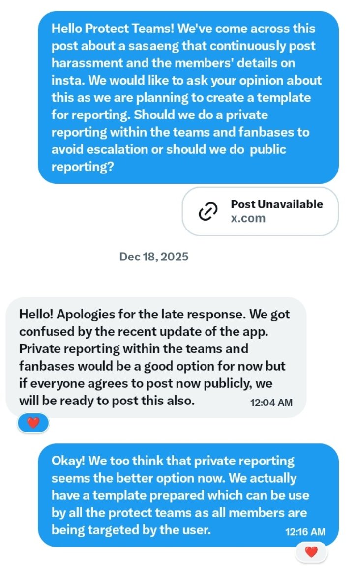 PROTECTYJW's tweet photo. One scroll through our account &amp; you’ll already find answers to your questions.

Another thing, not all reports are posted publicly. Some reports require careful consideration, which is why only fanbase admins submit them, esp when they involve the members’ private information. https://t.co/02nAQ84jYw