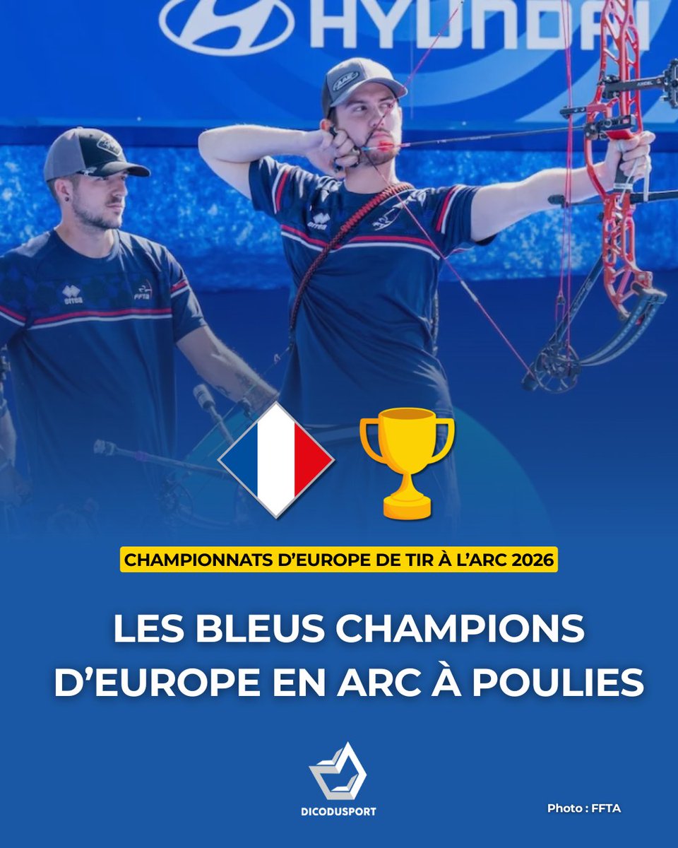dicodusport's tweet photo. ๐๐ซ๐ท๐น ๐๐๐ ๐๐๐๐๐ ๐๐๐๐๐๐๐๐๐ ๐'๐๐๐๐๐๐ !
Les Bleus sont champions d'Europe en arc ร poulies.
#tiralarc https://t.co/JHnrmCjmWg