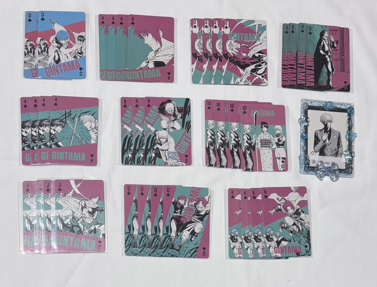 _kisaragi2__'s tweet photo. 【交換】銀魂 銀魂展 トランプ

譲┊画像1.2

求┊画像3（joker 白夜叉>>定春 エリザベス）>>定価＋送料

♡土方 沖田 桂 神威の単体は白夜叉との交換のみ
♡譲渡はある程度纏めてのみ
♡白夜叉は買取もしております
♡郵送または札幌手渡し
♡お気軽にお声かけください🎀 https://t.co/DMwxyzwWa9